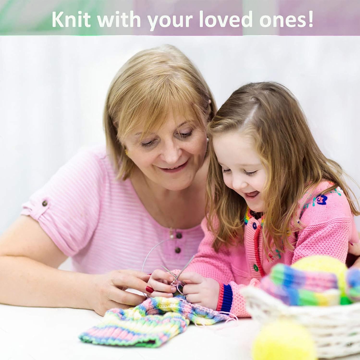 10 Acrylic Yarn Skeins,Multicolor Crochet Craft for Crocheting and Knitting,with Hooks Knitting Needles Stitch Markers,Crochet Starter Kit Beginners(650 Yard/250g) - Image 7