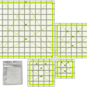 Quilting Rulers,Quilting Templates Square Ruler (3.5", 5", 6.5", 10.5")